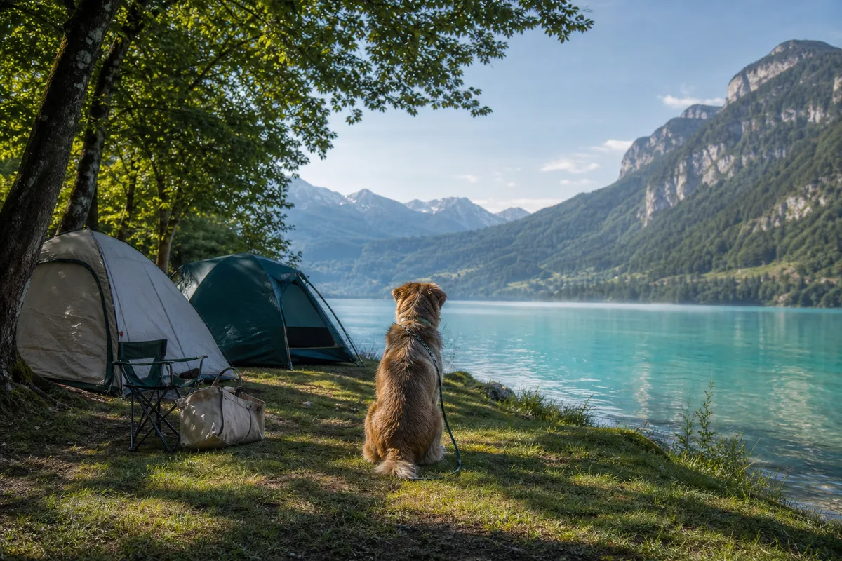 Camping lac d'Annecy avec chien : règles et adresses 2026