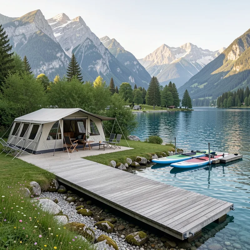 Où camper à Annecy ? 12 campings familiaux au bord du lac en 2026