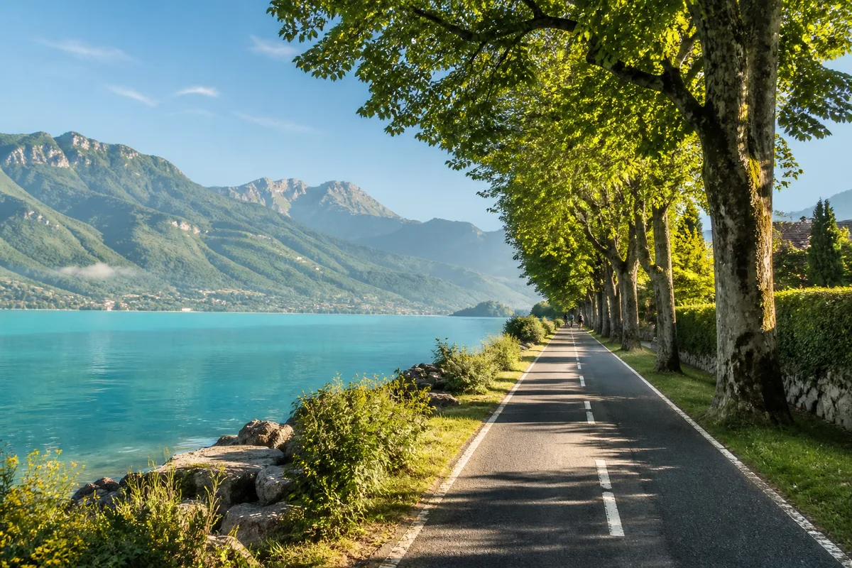 Tour du lac d'Annecy à vélo : le faire en famille